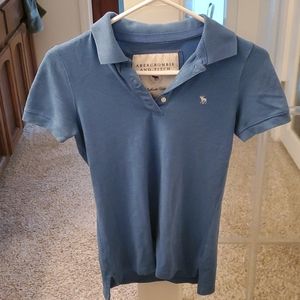 Abercrombie blue polo size m